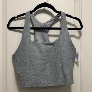 Old Navy Gray Racerback Tank Top